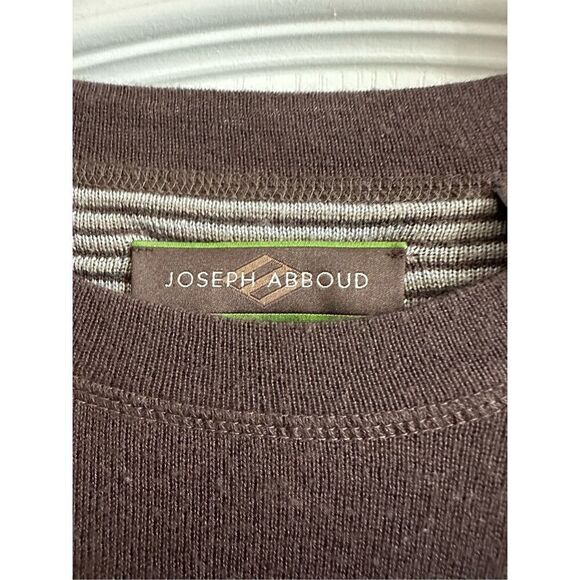 NWT Joseph Abboud Crewneck Long Sleeve Brown Sweatshirt Sweater Size S - Picture 4 of 9